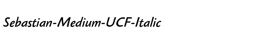 font Sebastian-Medium-UCF-Italic download