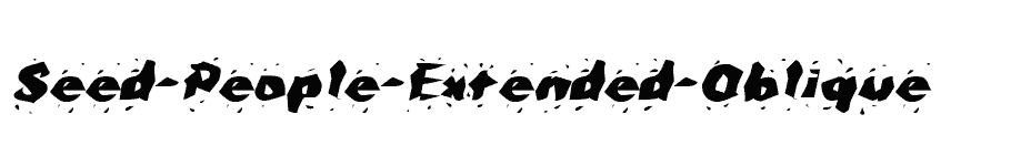 font Seed-People-Extended-Oblique download