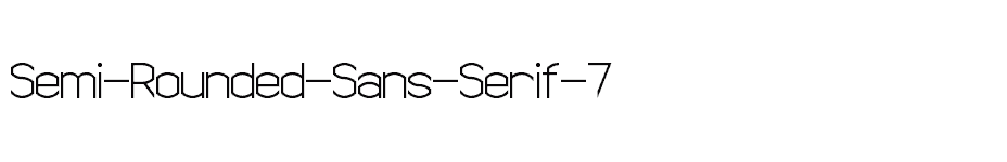 font Semi-Rounded-Sans-Serif-7 download