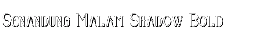 font Senandung-Malam-Shadow-Bold download