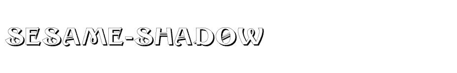 font Sesame-Shadow download