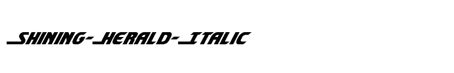 font Shining-Herald-Italic download