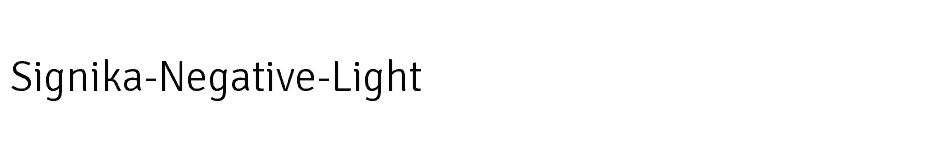 font Signika-Negative-Light download