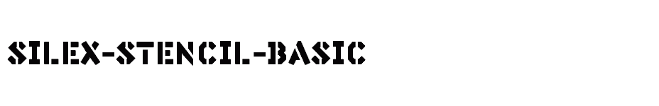 font Silex-Stencil-Basic download