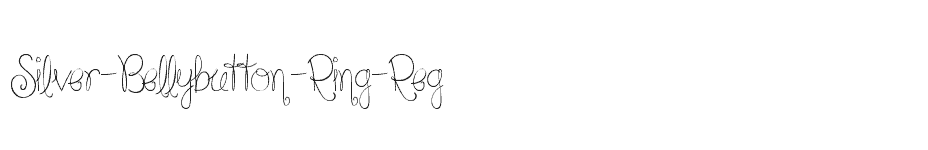 font Silver-Bellybutton-Ring-Reg download