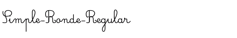 font Simple-Ronde-Regular download