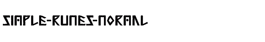 font Simple-Runes-Normal download
