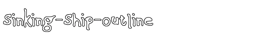 font Sinking-Ship-(outline) download