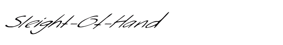 font Sleight-Of-Hand download