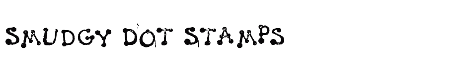 font Smudgy-Dot-Stamps download