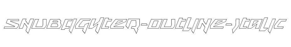 font Snubfighter-Outline-Italic download