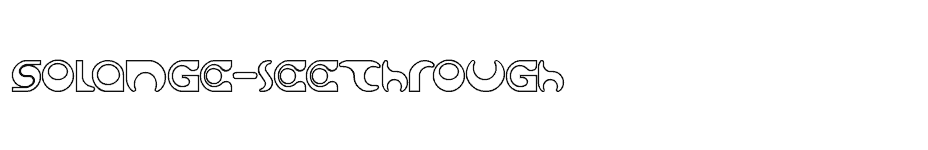 font Solange-seethrough download