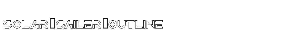 font Solar-Sailer-Outline download