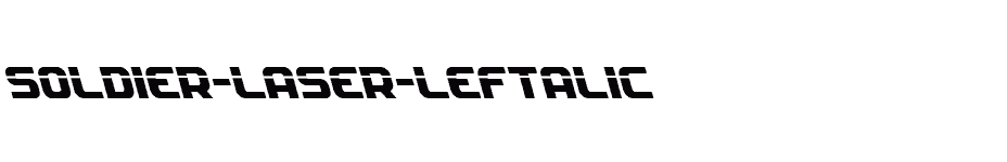 font Soldier-Laser-Leftalic download