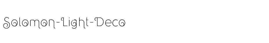font Solomon-Light-Deco download