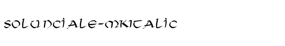 font Solunciale-MKItalic download