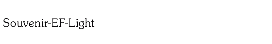 font Souvenir-EF-Light download