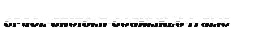 font Space-Cruiser-Scanlines-Italic download