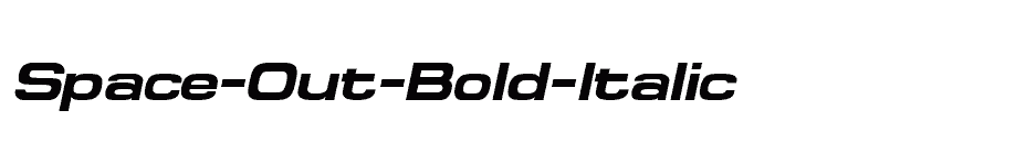 font Space-Out-Bold-Italic download