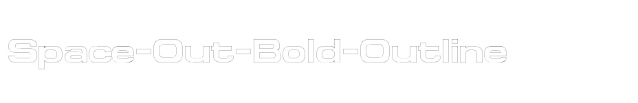 font Space-Out-Bold-Outline download