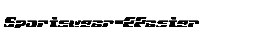 font Sportswear-EFaster download