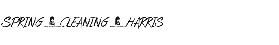 font Spring-cleaning-harris download