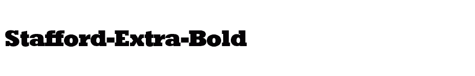 font Stafford-Extra-Bold download