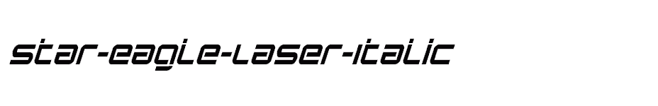 font Star-Eagle-Laser-Italic download