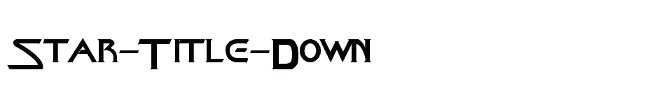 font Star-Title-Down download
