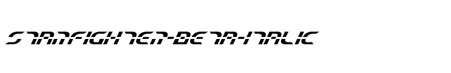 font Starfighter-Beta-Italic download