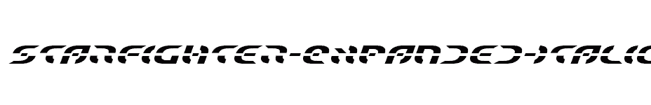 font Starfighter-Expanded-Italic download