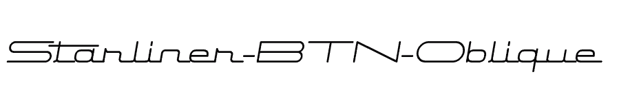 font Starliner-BTN-Oblique download