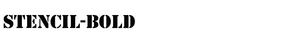 font Stencil-Bold download