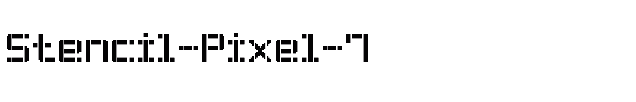 font Stencil-Pixel-7 download