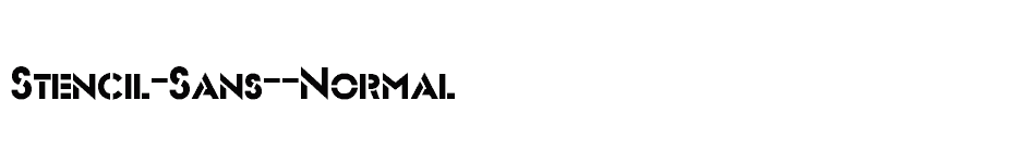 font Stencil-Sans--Normal download