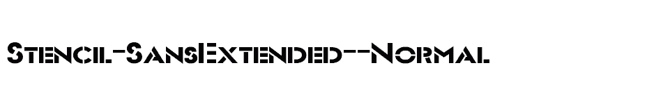 font Stencil-SansExtended--Normal download