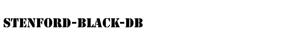 font Stenford-Black-DB download
