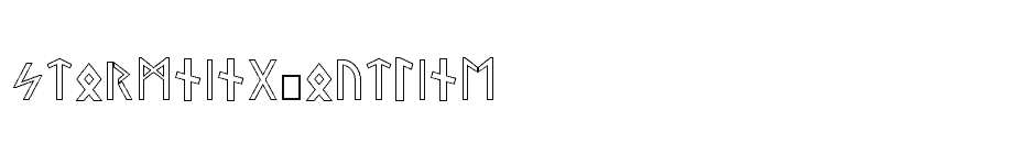 font Stormning-Outline download