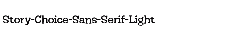 font Story-Choice-Sans-Serif-Light download