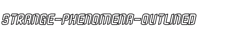 font Strange-Phenomena-outlined download