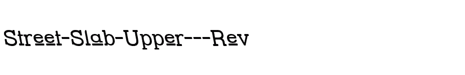 font Street-Slab-Upper---Rev download