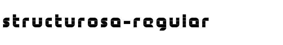 font Structurosa-Regular download