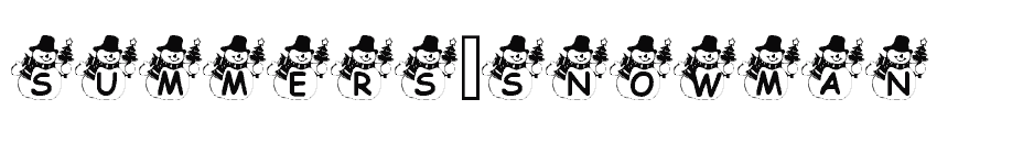 font Summers-Snowman download
