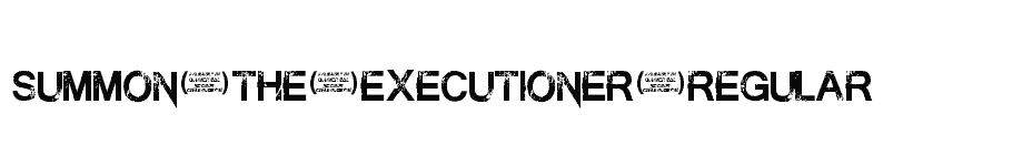 font Summon-the-Executioner-Regular download