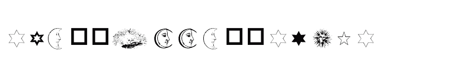 font Sun,-Moon--Stars download