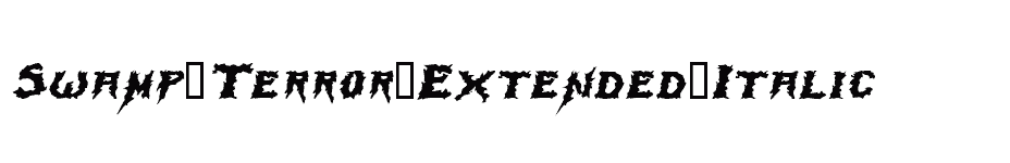 font Swamp-Terror-Extended-Italic download