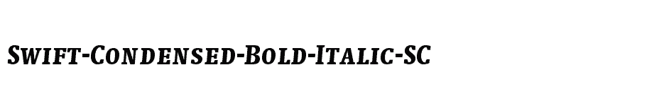 font Swift-Condensed-Bold-Italic-SC download
