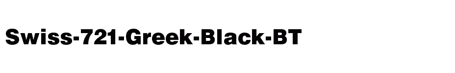 font Swiss-721-Greek-Black-BT download