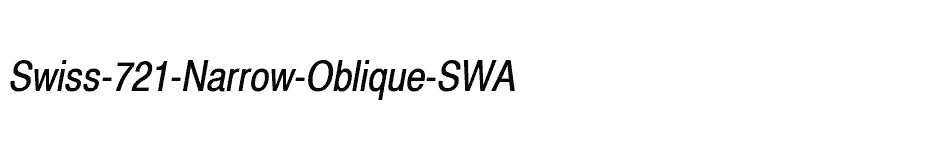 font Swiss-721-Narrow-Oblique-SWA download