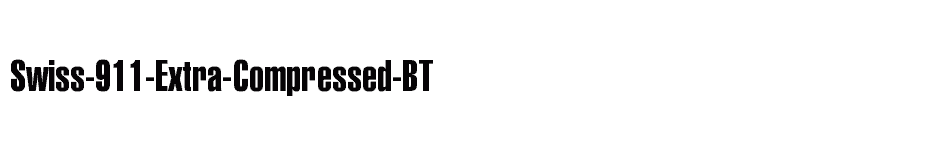 font Swiss-911-Extra-Compressed-BT download